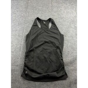 Athleta Women's M Gray Ruched Tank Top Athletic Outdoors Gym Running Gym Pilates